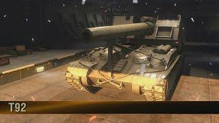 Wot xbox 360 American artillery Tier X T-92 Unlocked & First Run !!!