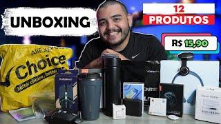 UNBOXING Aliexpress CHOICES os 12 MELHORES produtos