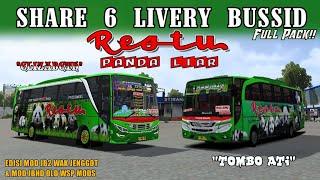 SHARE 6 LIVERY BUSSID BUS RESTU PANDA FULL PACK EDISI MOD JB2 & JBHD OLD