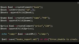 Creating XML File in PHP