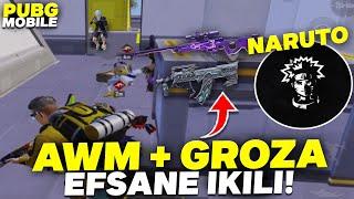 AWM +  GROZA YOK EDİYOR!! EFSANE İKİLİ | PUBG MOBİLE