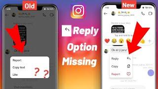 How to Fix Reply option missing on Instagram 2024 | insta pe message reply ka option kaise laye 2024