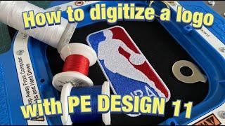 ‍How to digitize a logo with PE DESIGN 11 | Mighty Hoop | PR670E