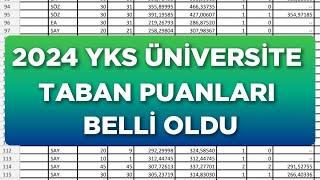 2024 YKS ÜNİVERSİTE TABAN PUANLARI BELLİ OLDU ‼️