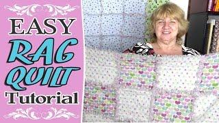 Rag Quilt Tutorial - Easy Beginners Rag Quilt