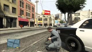 GTA 5 - Michael's Police Station Car Chase/Five Star Escape | Sly