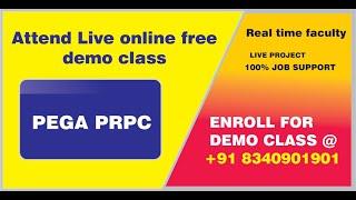 Pega prpc bpm tool demo| Pega training in Hyderabad| Pega online training in Hyderabad