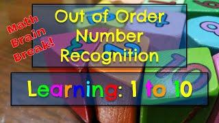 Learn Numbers 1-10 | Out of Order Number Recognition | Identify Numbers | Learn English: Numbers