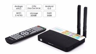 CSA93 Amlogic S912 Android TV Box Octa core ARM Cortex-A53 3G/16G Android 6.0 TV Box 4K Media Player