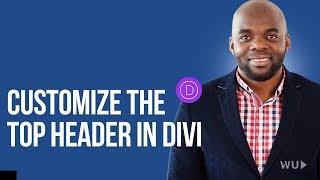How to Customize the Top Header in Divi