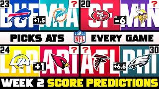 NFL Week 2 Score Predictions for EVERY Game