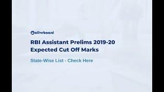 RBI Assistant Prelims 2020 | Expected State-Wise Cut-Off | Expected Cut-Off of RBI Assistant 2020