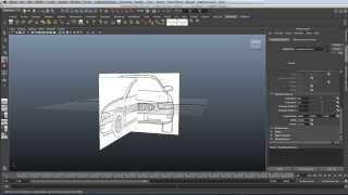 How to set-up image planes in Maya 2013