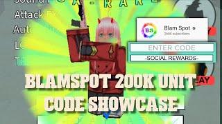 BlamSpot 200K Code Unit (Zero Two) Show Case | All Star Tower Defense