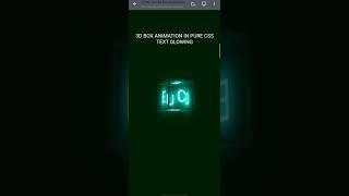 make this 3d cube with Html Css || #html  #css #ytshort #short