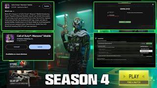 Warzone mobile new season 4 update is here (new graphics settings, downloading assets)new update