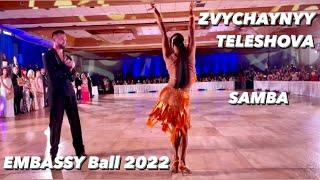 Pavel Zvychaynyy - Polina Teleshova | Embassy Ball 2022 | Samba | WDC Professional Latin