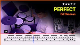 [Lv.11] Ed Sheeran - Perfect () Pop Drum Cover with Sheet Music