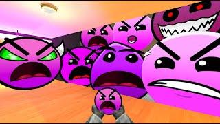 Saving PinkFace From Geometry Dash Emoji "WIND FROM THE LANDSCAPE" And Lobotomy Dash Nextbot Gmod