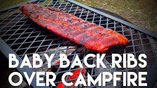 Ribs Over Campfire | Cooking with Dave and Nikki