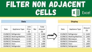 Excel FILTER Function TRICK for Non Adjacent Columns