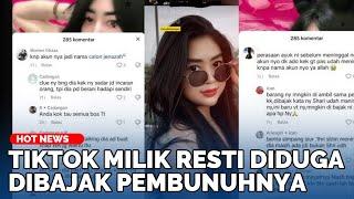 TikTok Milik Resti Widia Diduga Dibajak Pembunuhnya, Ubah Nama Akun Jadi Calon Jenazah