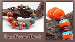How To Make Faux African Pottery Beads With Polymer Clay