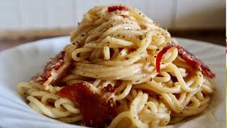 The garlic butter Spaghetti|Bacon garlic spaghetti |Simple pasta recipe