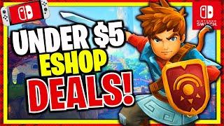 BEST ESHOP DEALS UNDER $5 | NEW Nintendo Switch Eshop SALE LIVE NOW!