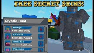 HOW TO GET ALL THE CRYPTID HUNT SKINS! | Arsenal