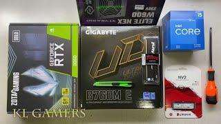 Wukong Gaming PC Build intel Core i5 12400F GIGABYTE B760M E ZOTAC RTX3050