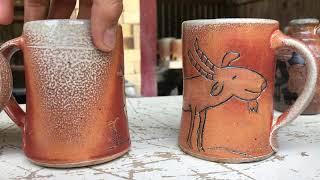 Soda Kiln Pots from the Firing May 2019