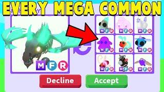 Trading for EVERY MEGA COMMON in 24 Hours! (Adopt Me)