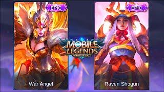 Freya | Raven Shogun Skin VS War Angel Skin | Mobile Legends: Bang Bang