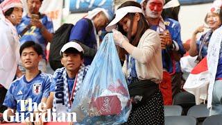 Litter-picking Japanese fan explains the importance of clearing up at World Cup