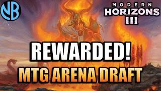 STAYING OPEN PAYS OFF!!! Modern Horizons 3 Draft | MTG Arena