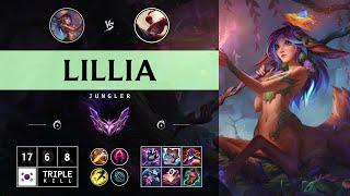 Lillia Jungle vs Lee Sin - KR Master Patch 14.13