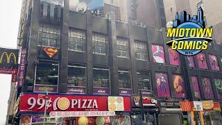 Walking Tour of MidTown Comic Times Square New York City - HD 1080p