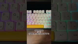 Keychron Q6 with Hyekit PBT XDA Profile Japanese Keycaps. Cute  #shorts