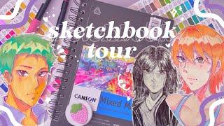 FLOP SKETCHBOOK TOUR | aka my art block sketchbook ⭐️