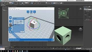 3DS MAX1: 3D Max Boolean (object subtraction for 3D printing)