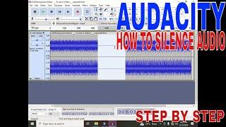   How To Silence Audio In Audacity  