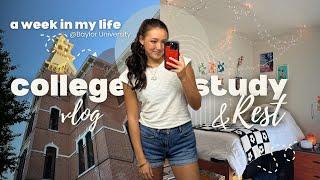 A Week in My Life as a Baylor University student | the REALITIES of being in college | I got sick 