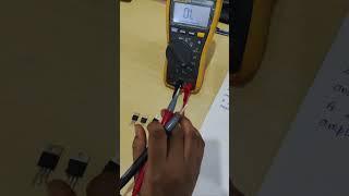 Transistor check by multimeter (multimeter se transistor kaise check krte h) #eletronics #electrical