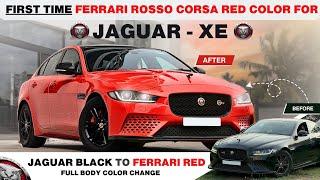 Jaguar XE - Ferrari Rosso Corsa Red Transformation | Bumper Restoration & SMART Repairs | Tinkr