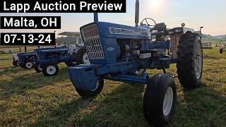 Preview - Tractors - Combine - Old Farm Equipment - Horse Tack - Antiques - Lapp Auction 07-13-24