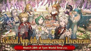 WOTV FFBE Global App 4th Anniversary Livestream (Updates#33)