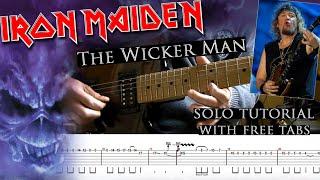 How to play Adrian Smith's solos #4 The Wicker Man (with tablatures and backing tracks)