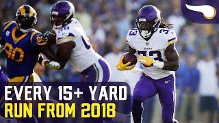 Every 15+ Yard Rush by a Viking in 2018
