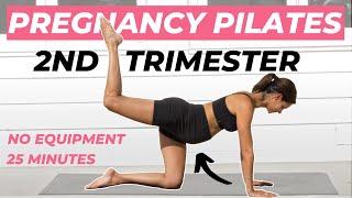 PREGNANCY PILATES WORKOUT for 2ND Trimester | BEST 25 Min Prenatal Pilates Second Trimester